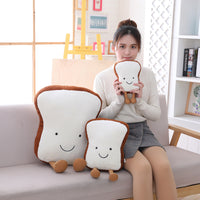 Soft Toast Shape Plush Toy Girls Gifts Cute Bread Food Stuffed Cushion