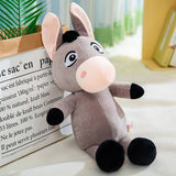 Cute Stuffed Donkey Toys Cartoon Plush Animal Pillow Birthday Gifts