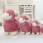 Sheep Stuffed Animals Cute Lamb Plush Toy with Shiny Scarf Baby Gift