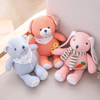 Soft Cute Knitted Rabbit Bear Dog Plush Toy Stuffed Animal Baby Gift