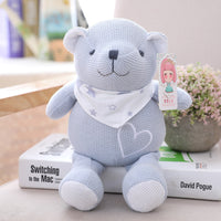 Soft Cute Knitted Rabbit Bear Dog Plush Toy Stuffed Animal Baby Gift