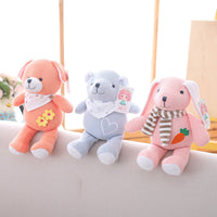 Soft Cute Knitted Rabbit Bear Dog Plush Toy Stuffed Animal Baby Gift