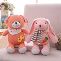 Soft Cute Knitted Rabbit Bear Dog Plush Toy Stuffed Animal Baby Gift