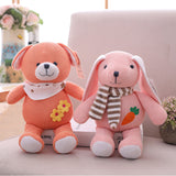 Soft Cute Knitted Rabbit Bear Dog Plush Toy Stuffed Animal Baby Gift
