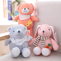 Soft Cute Knitted Rabbit Bear Dog Plush Toy Stuffed Animal Baby Gift