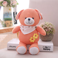 Soft Cute Knitted Rabbit Bear Dog Plush Toy Stuffed Animal Baby Gift