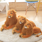 Simulation Stuffed Lion Toy Soft Plush Cougar Pillow Kids Animal Doll