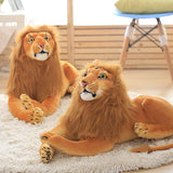 Simulation Stuffed Lion Toy Soft Plush Cougar Pillow Kids Animal Doll