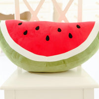 Stuffed Watermelon Throw Pillow Soft Kids Plush Fruit Toy Best Gift