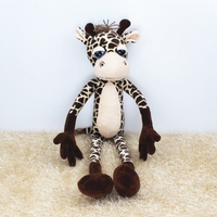 Forest Animal Plush Soft Giraffe Tiger Toy Cute Stuffed Ferret Doll