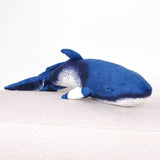 Small Life Like Stuffed Minke Whale Pillow Soft Whale Plush Kids Toy