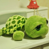 Realistic Stuffed Animals Super Cute Green Big Eyes Stuffed Turtles