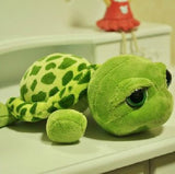 Realistic Stuffed Animals Super Cute Green Big Eyes Stuffed Turtles