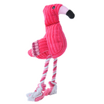 Pet Bite Chew Toys Plush Sound Dog Toy Flamingo Dog Supplies