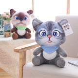 12CM Mini Cute Cartoon Cat Plush Toys Stuffed Animal Cat Doll Toys