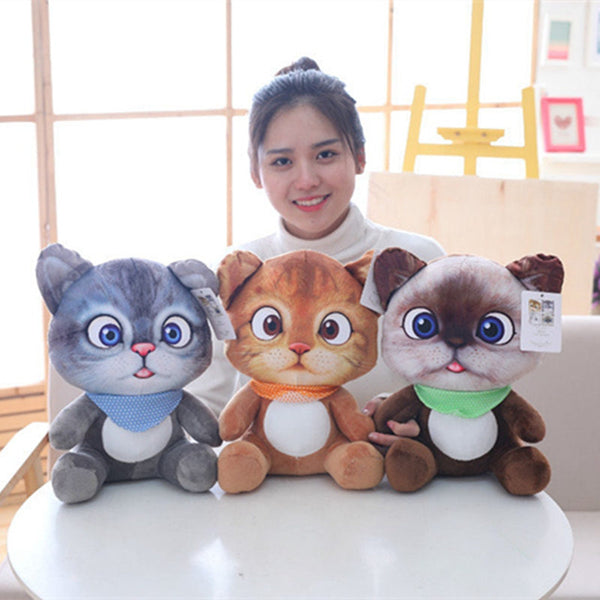 12CM Mini Cute Cartoon Cat Plush Toys Stuffed Animal Cat Doll Toys