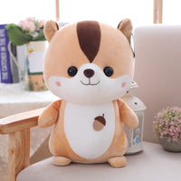 Cute Cartoon Squirrel Plush Toy Soft Stuffed Animal Doll for Kids