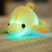 Luminous Plush Dolphin Doll Glowing LED Light Animal Plush Toys