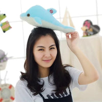 Luminous Plush Dolphin Doll Glowing LED Light Animal Plush Toys