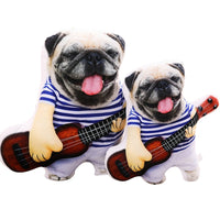 Holding a Guitar Dog Plush Pillow Stuffed Shiba Inu Dog Dolls