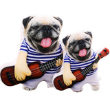 Holding a Guitar Dog Plush Pillow Stuffed Shiba Inu Dog Dolls
