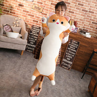 Long Cat Pillow Plush Toy Soft Cushion Stuffed Animal Cat Doll