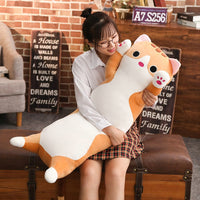 Long Cat Pillow Plush Toy Soft Cushion Stuffed Animal Cat Doll
