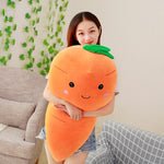 Simulation Stuffed Carrot Plush Toy Soft Stuffed Vegetable Doll Pillow