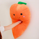 Simulation Stuffed Carrot Plush Toy Soft Stuffed Vegetable Doll Pillow