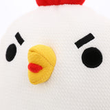 Dumb Chicken Plush Toys White Soft Stuffed Chicken Cock Doll Pillow