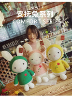 Cute Cartoon Rabbit Plush Toys Stuffed Bunny Animal Doll Pillow
