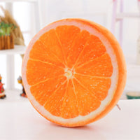 3D Cartoon Fruit Chair Seat Sofa Cushion Stuffed Back Throw Pillow