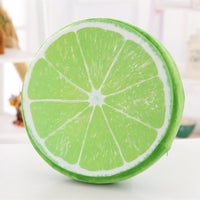 3D Cartoon Fruit Chair Seat Sofa Cushion Stuffed Back Throw Pillow
