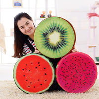 3D Cartoon Fruit Chair Seat Sofa Cushion Stuffed Back Throw Pillow