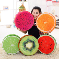 3D Cartoon Fruit Chair Seat Sofa Cushion Stuffed Back Throw Pillow
