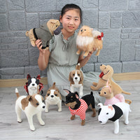 Realistic Cute Stuffed Dog Toy Plush Puppy Animal Pillow Gift for Kids Chihuahua