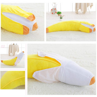 Giant Stuffed Peeled Banana Soft Plush Fruit Toy Cute Pillow Kids Doll