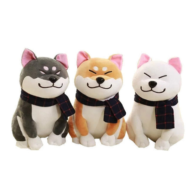 Scarf Shiba Inu Dog Doll Toy Stuffed Soft Animal Plush Toys