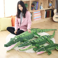 Simulation Alligator Stuffed Toy Soft Plush Crocodile Animal Pillow