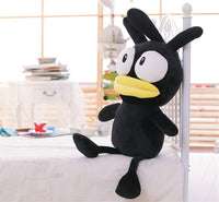 Giant Cartoon Stuffed Lovely Black Chicken Doll Plush Animal Toy