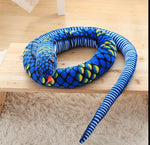 Realistic Giant Stuffed Animal Snake Toy Plush Funny Doll Kids Toy