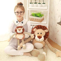 Lovely Stuffed Sitting Lion Doll Kids Gift Super Cute Animal Plush Toy