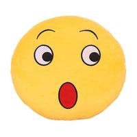 32cm Emoji Emoticon Yellow Round Cushion Stuffed Plush Soft Pillow Role Play Games Accessories Gift for Kids