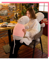 Plush Hippo Dolls Stuffed Animal Soft Comfortable Pillow Baby Toy
