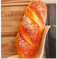 Giant Stuffed Bread Pillow Soft Plush Food Cushion Christmas Gift