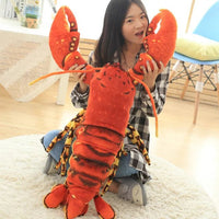 Realistic Lobster Stuffed Pillow Kids Doll Birthday Gift Plush Toy