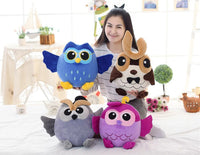 Cute Cartoon Plush Owl Animal Doll Soft Stuffed Kids Pillow Baby Toy