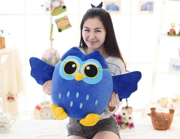 Cute Cartoon Plush Owl Animal Doll Soft Stuffed Kids Pillow Baby Toy