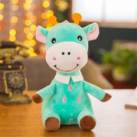 Cute Cow Cattle Plush Toys Stuffed Animal Calf Baby Doll Toys