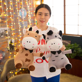 Cute Cow Cattle Plush Toys Stuffed Animal Calf Baby Doll Toys